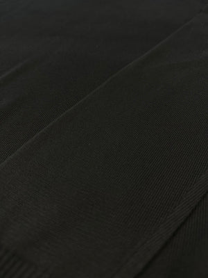 Crew Neck Black Stonewashed Knitted Sweater