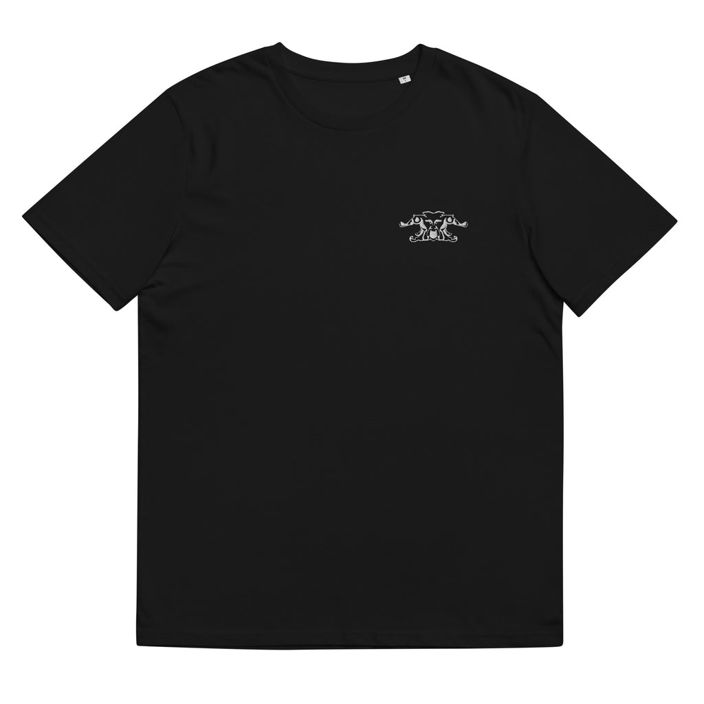 MENNITI Black T-shirt with Embroidery